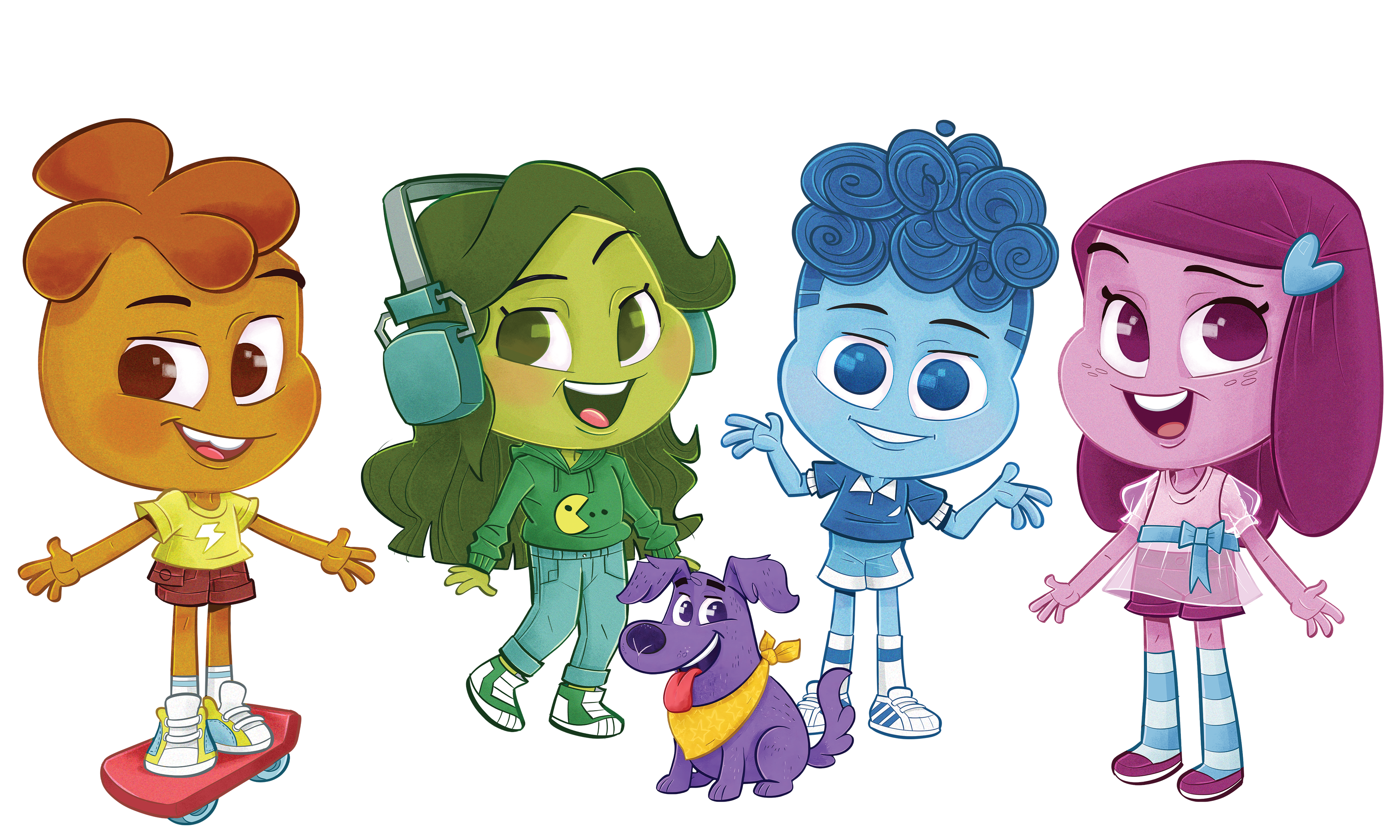 Bela, Beto, Dudu, Lili e Pipoca